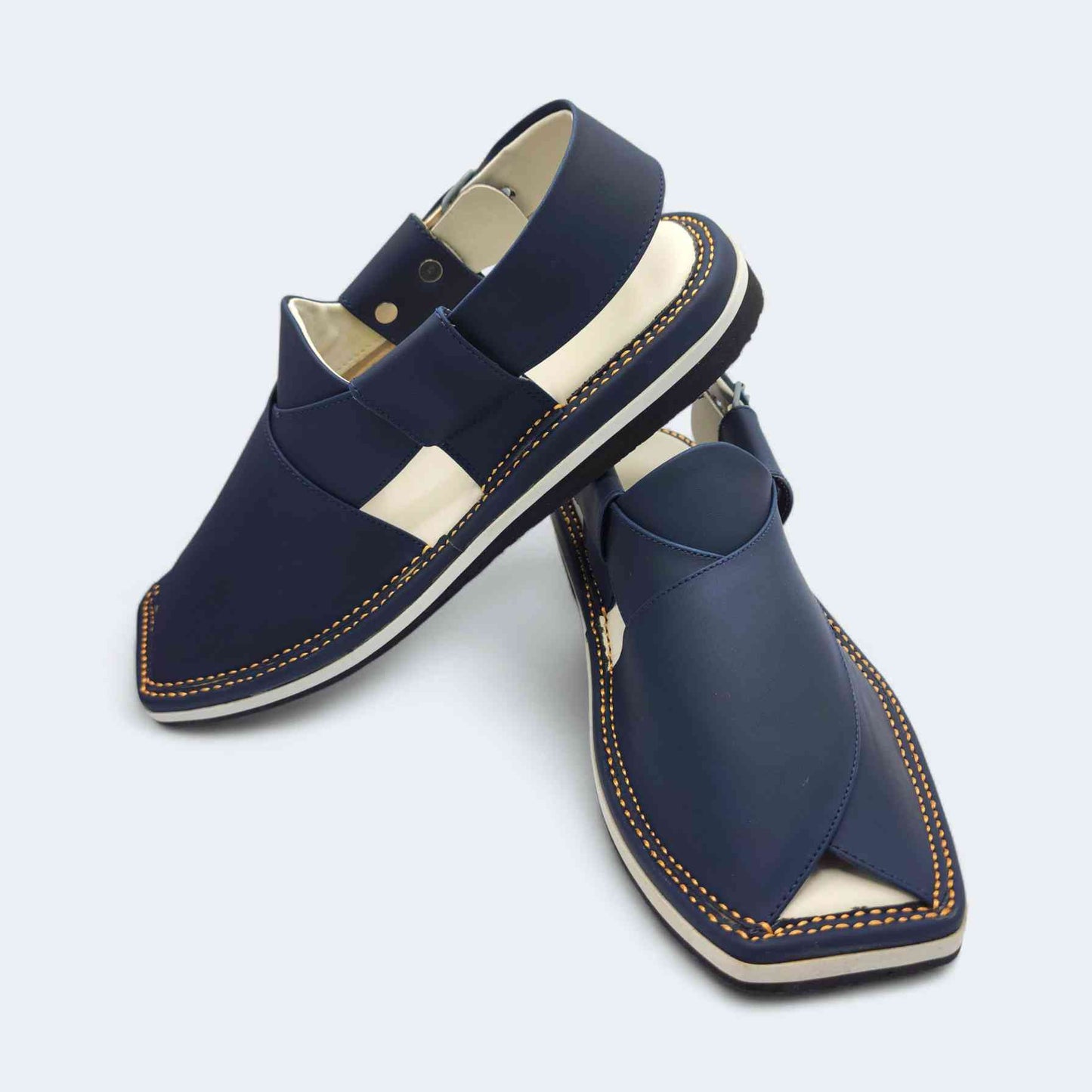 Contrast Sole Medicated Chappal Blue by Addura Star