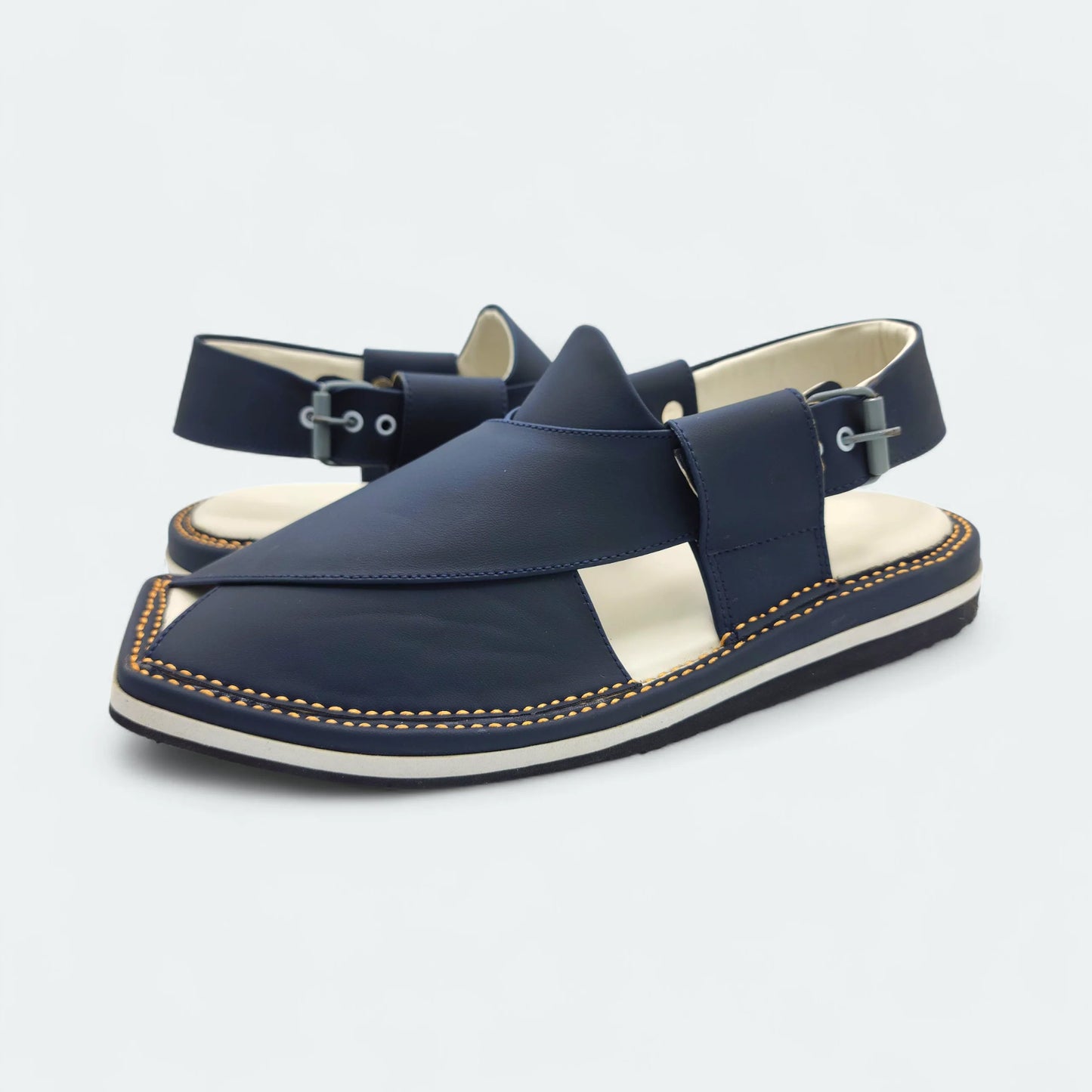 Contrast Sole Medicated Chappal Blue by Addura Star