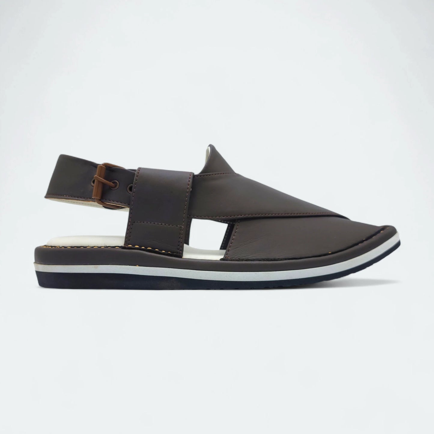 Contrast Sole Medicated Chappal Chocolate by Addura Star