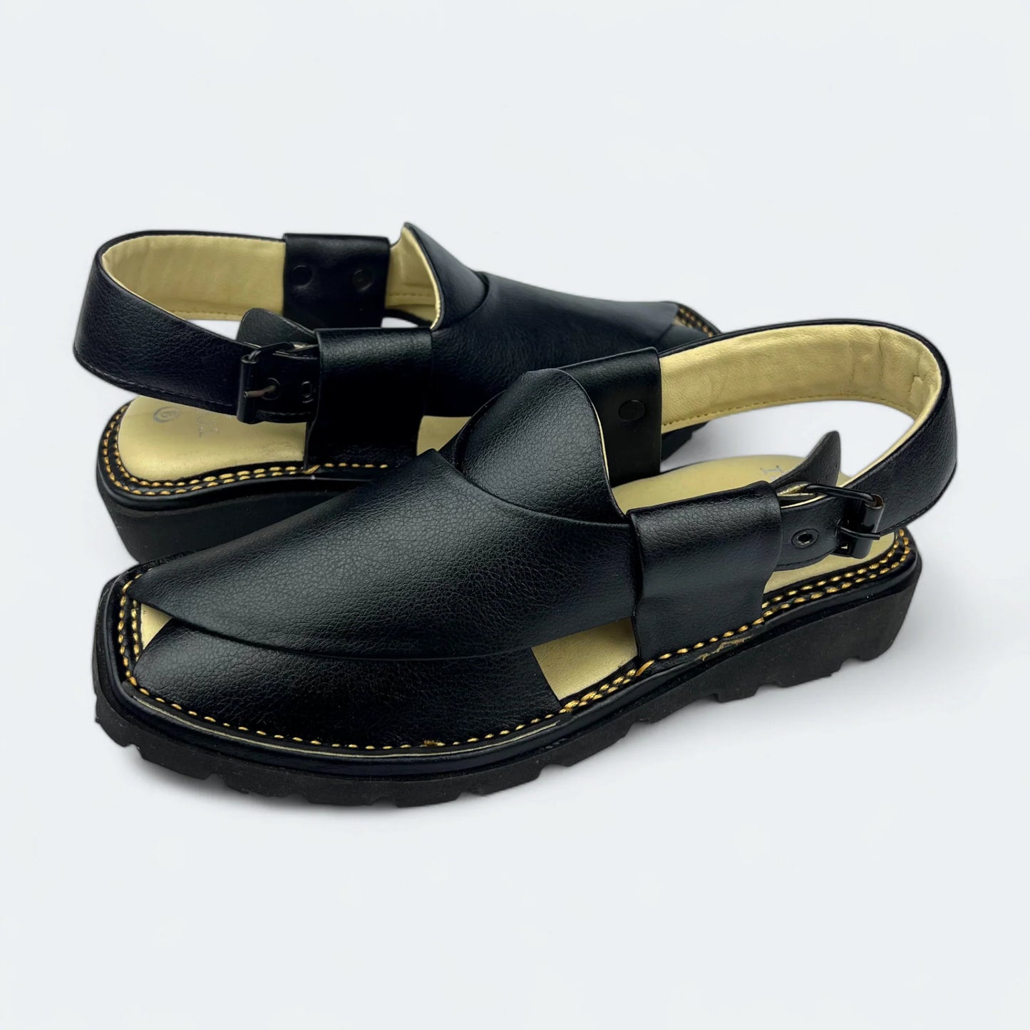 GOGO Medicated Chappal Full Black by Addura Star