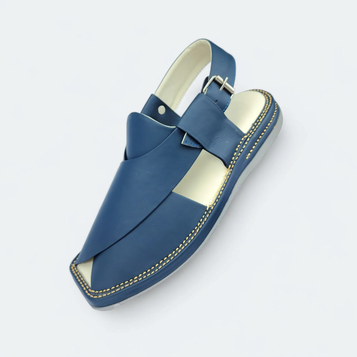 Kaptan Medicated Chappal Dark Blue by Addura Star
