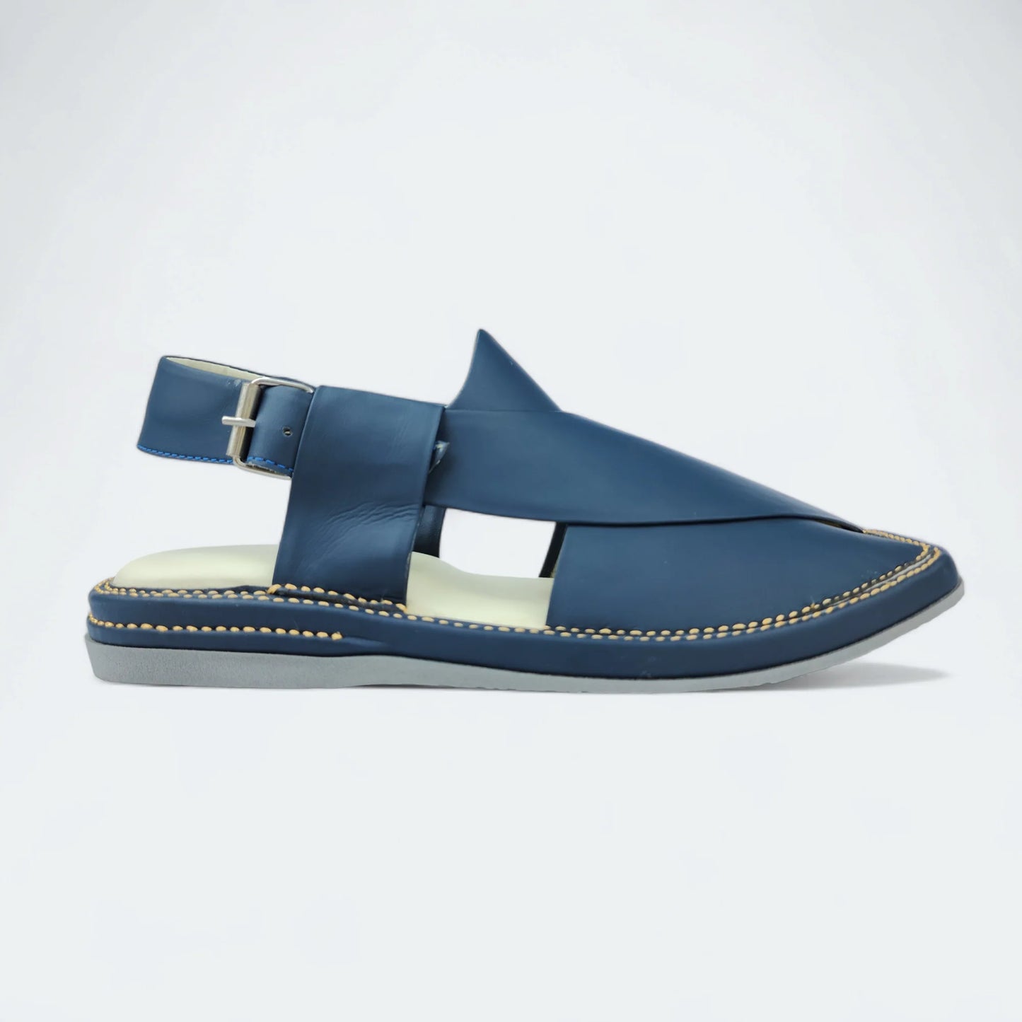 Kaptan Medicated Chappal Dark Blue by Addura Star