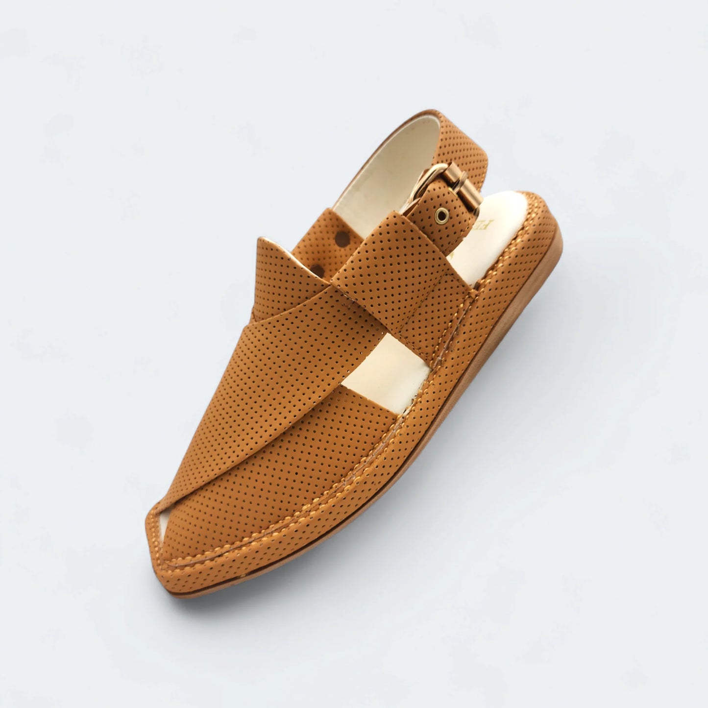 Kaptan Medicated Chappal Dotted Yellow by Addura Star