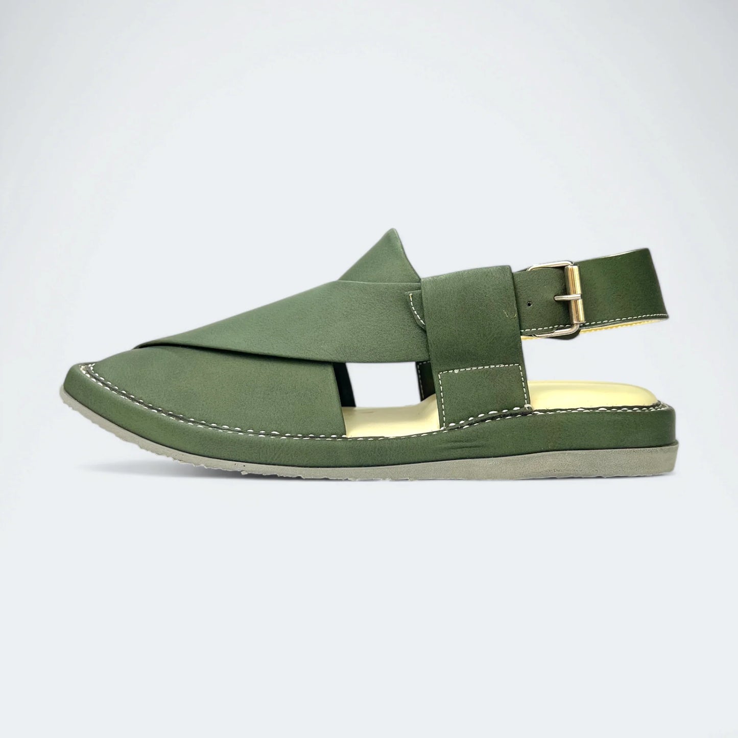 Kaptan Medicated Chappal Green by Addura Star