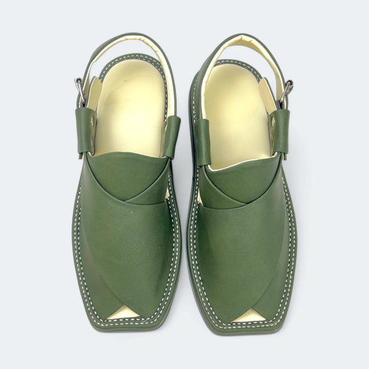 Kaptan Medicated Chappal Green by Addura Star