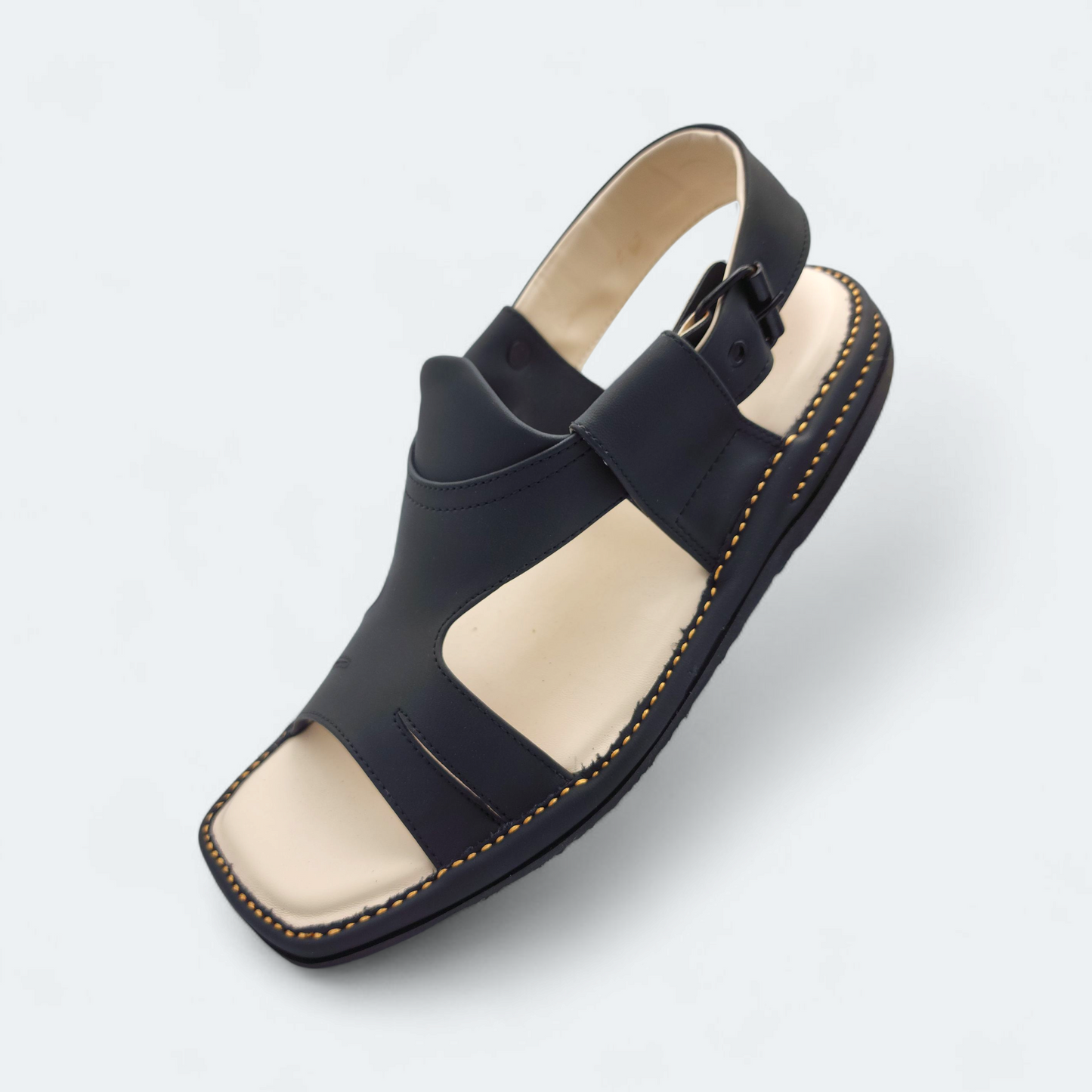 Panjedar Medicated Chappal Light Weight Black by Addura Star