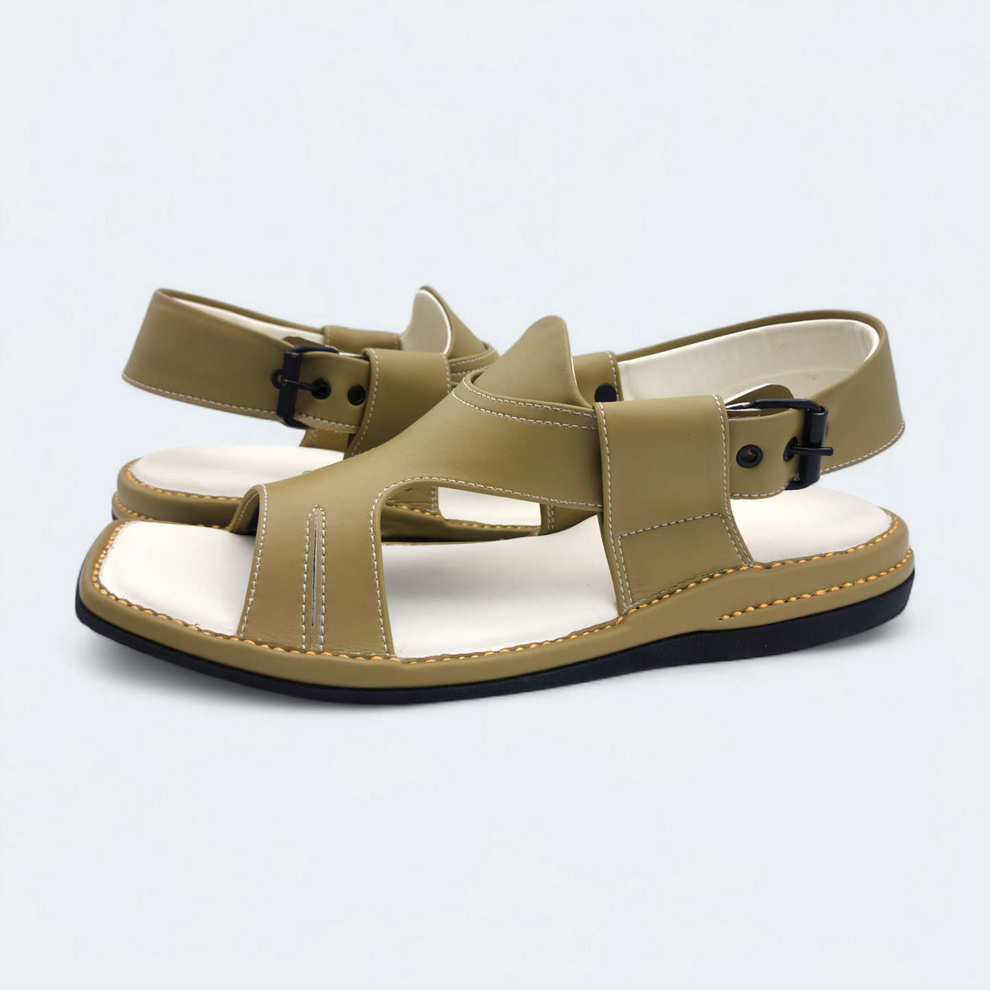 Panjedar Medicated Chappal Light Weight Olive by Addura Star
