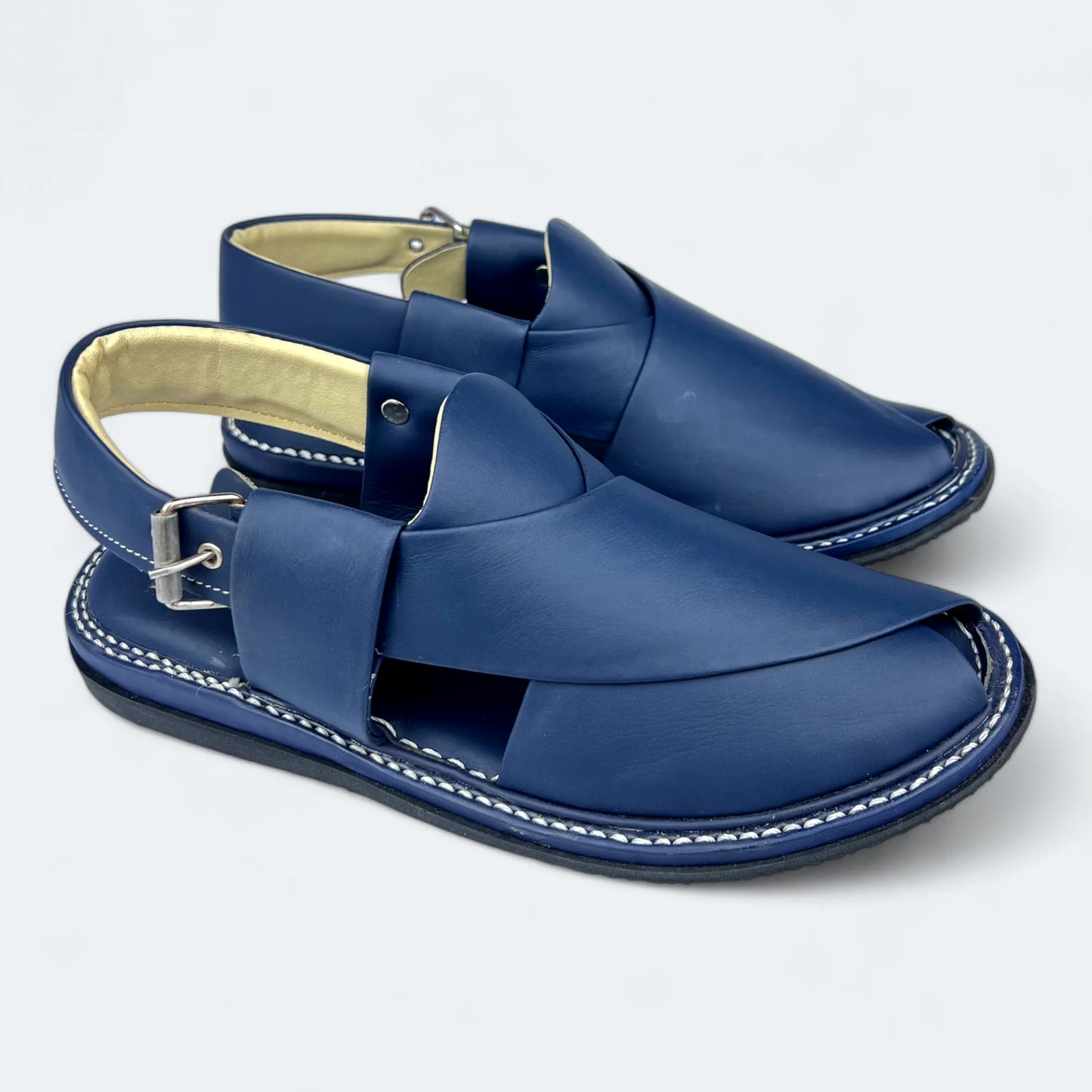 Peshawari Medicated Chappal Navy Blue by Addura Star