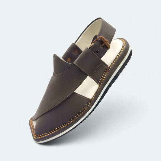 Contrast Sole Medicated Chappal Chocolate by Addura Star