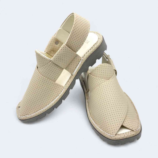 GOGO Medicated Chappal Dotted Cream by Addura Star