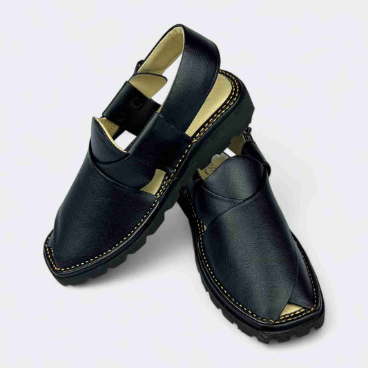 GOGO Medicated Chappal Full Black by Addura Star