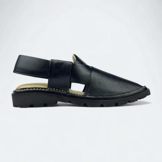 GOGO Medicated Chappal Full Black by Addura Star