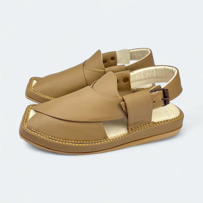 Kaptan Medicated Chappal Brown by Addura Star