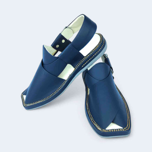 Kaptan Medicated Chappal Dark Blue by Addura Star