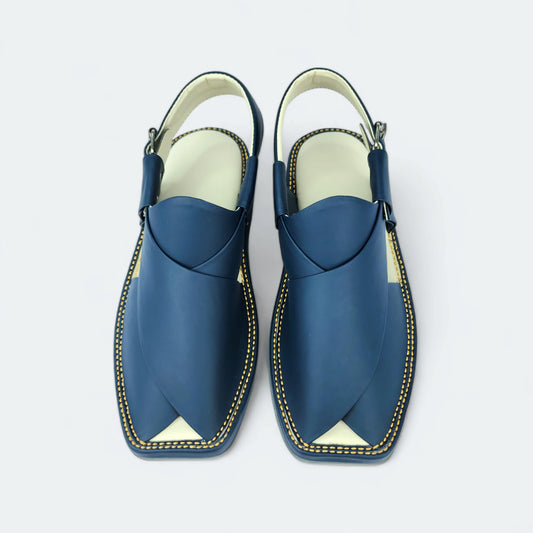 Kaptan Medicated Chappal Dark Blue by Addura Star