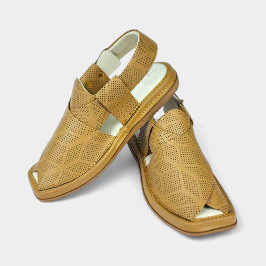 Kaptan Medicated Chappal Dotted Camel by Addura Star
