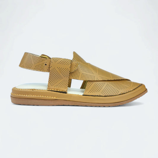 Kaptan Medicated Chappal Dotted Camel by Addura Star
