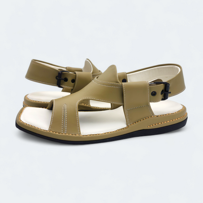 Panjedar Medicated Chappal Light Weight Olive by Addura Star